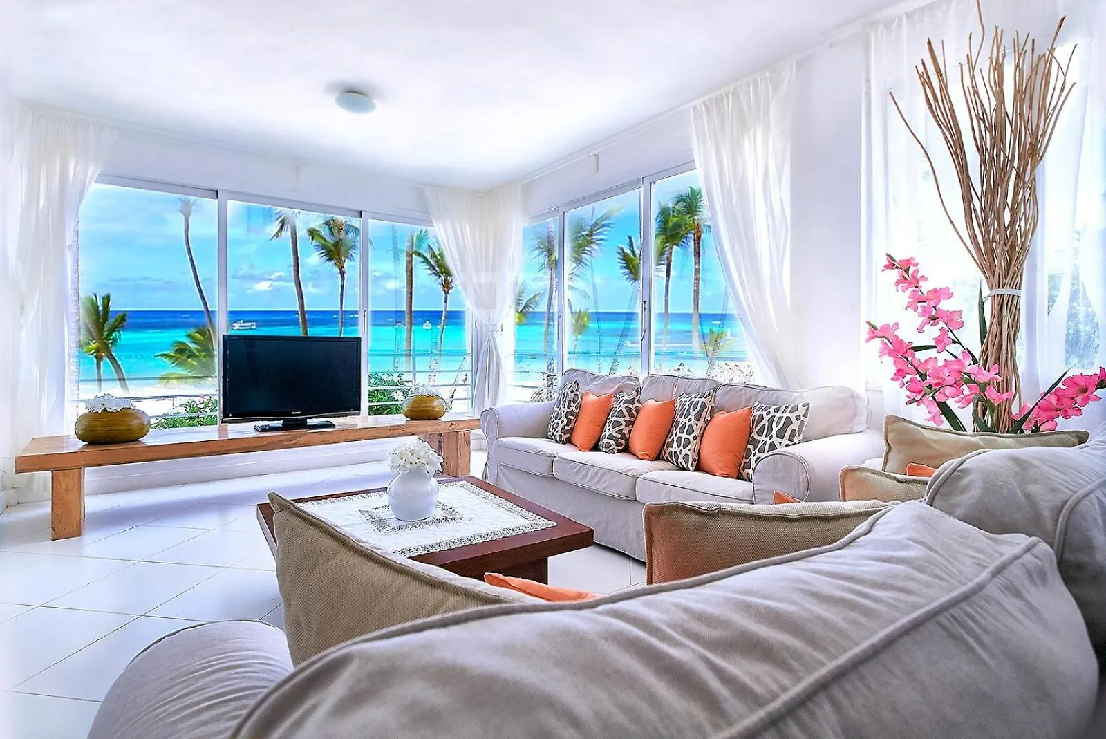 Prime Ocean View Punta Cana Apartments - 3-Bedroom Getaway With Private Terrace On Bavaro Beach Dominican Republic
