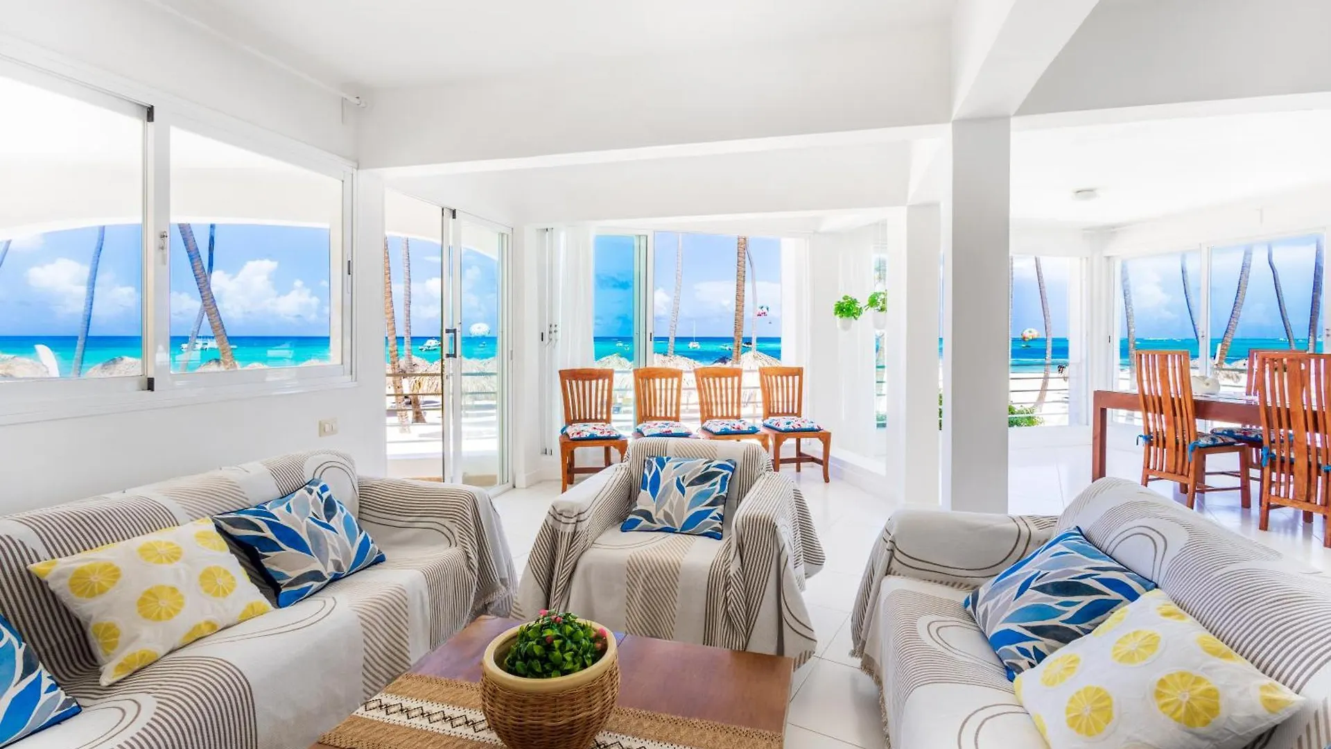 Prime Ocean View Punta Cana Apartments - 3-Bedroom Getaway With Private Terrace On Bavaro Beach